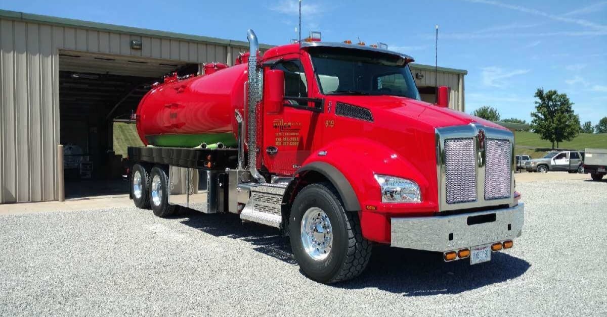 Image of miller septic truck